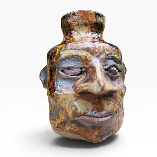 Joel Patton 4.5" Face Jug w/Heavy Eyes DP6509